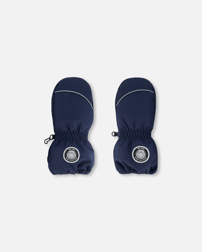 Solid Mittens Navy