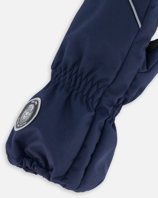 Solid Mittens Navy