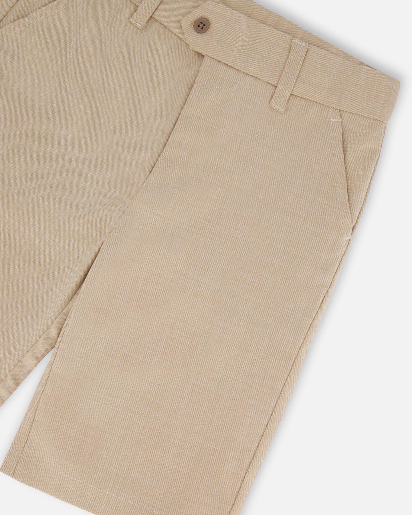 Slant Pocket Bermuda Shorts Light Taupe